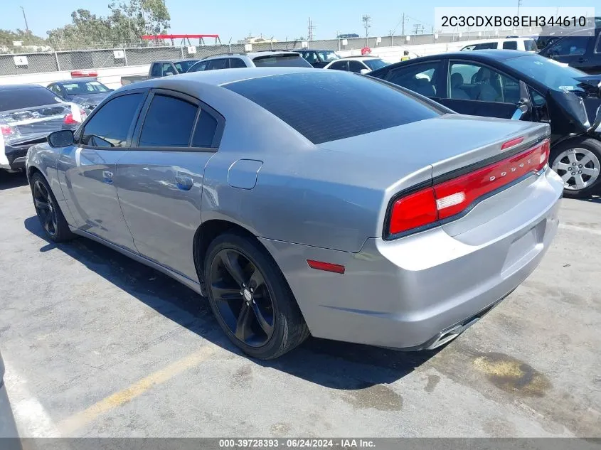 2C3CDXBG8EH344610 2014 Dodge Charger Se