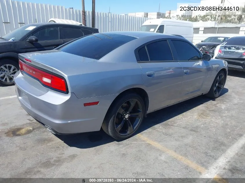 2C3CDXBG8EH344610 2014 Dodge Charger Se