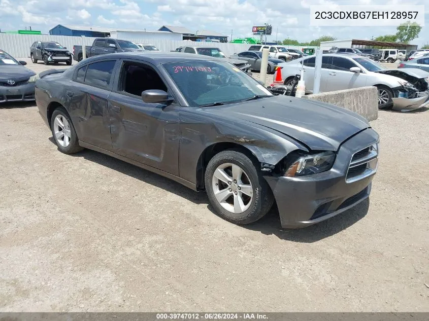 2014 Dodge Charger Se VIN: 2C3CDXBG7EH128957 Lot: 39747012