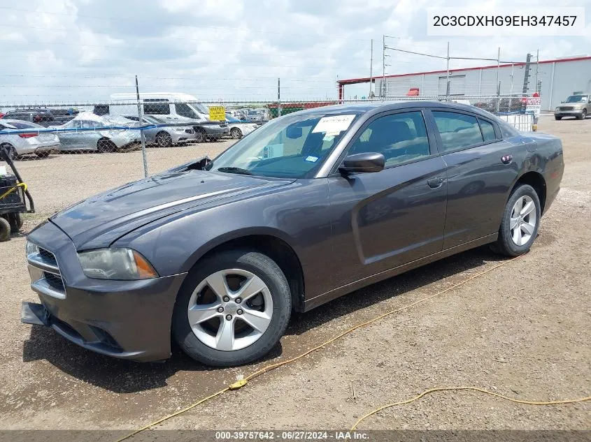 2C3CDXHG9EH347457 2014 Dodge Charger Sxt