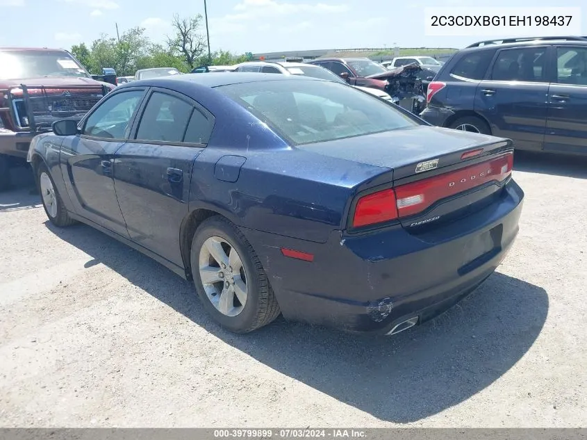 2014 Dodge Charger Se VIN: 2C3CDXBG1EH198437 Lot: 39799899