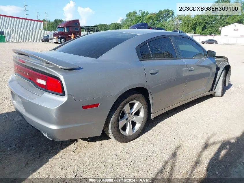 2014 Dodge Charger Se VIN: 2C3CDXBG8EH309100 Lot: 39849888