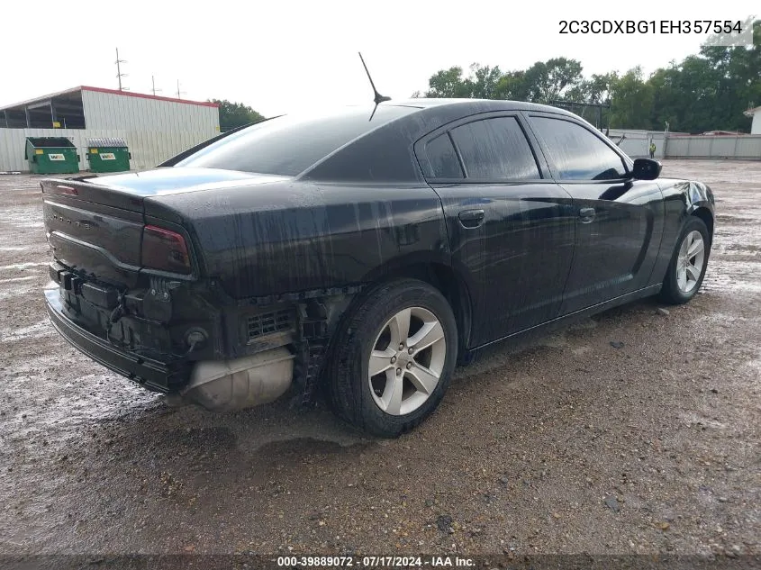 2014 Dodge Charger Se VIN: 2C3CDXBG1EH357554 Lot: 39889072