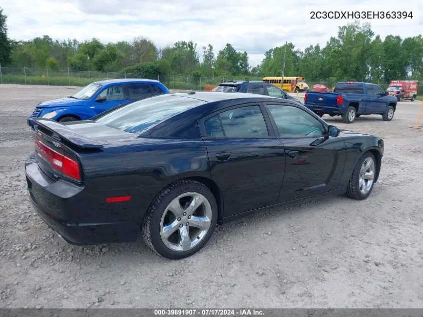 2014 Dodge Charger Sxt VIN: 2C3CDXHG3EH363394 Lot: 39891907