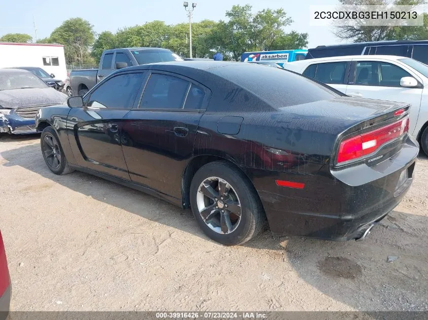 2014 Dodge Charger Se VIN: 2C3CDXBG3EH150213 Lot: 39916426