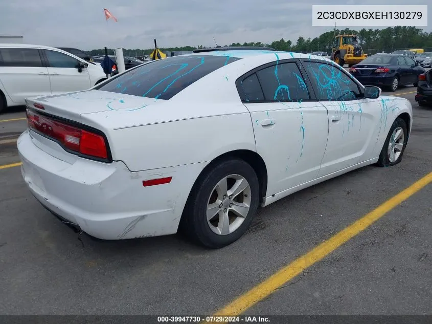 2014 Dodge Charger Se VIN: 2C3CDXBGXEH130279 Lot: 39947730