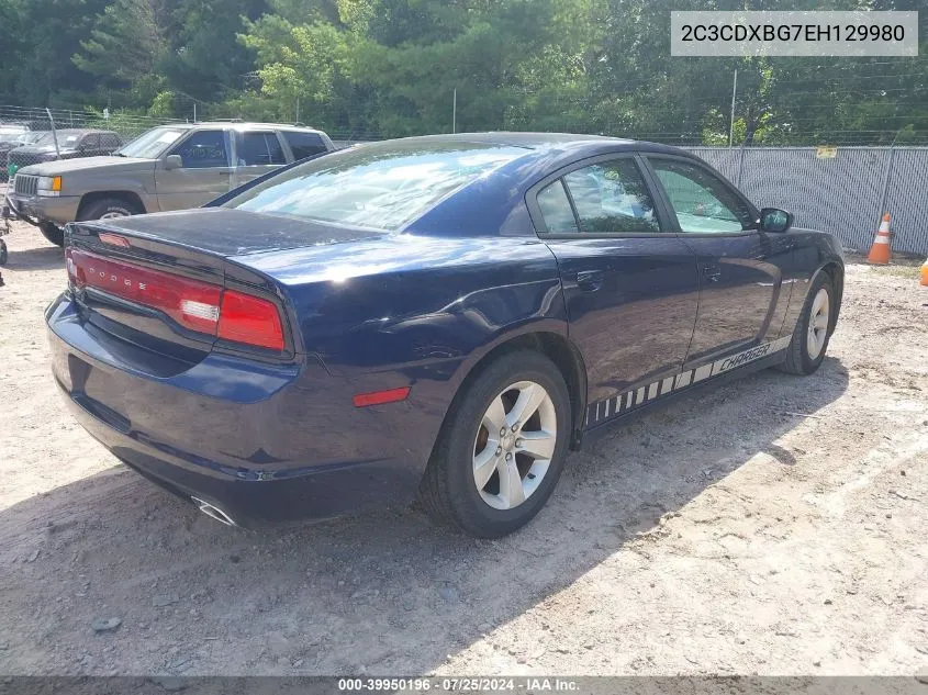 2C3CDXBG7EH129980 2014 Dodge Charger Se