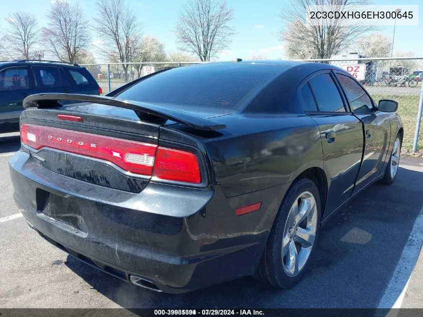 2C3CDXHG6EH300645 2014 Dodge Charger Sxt