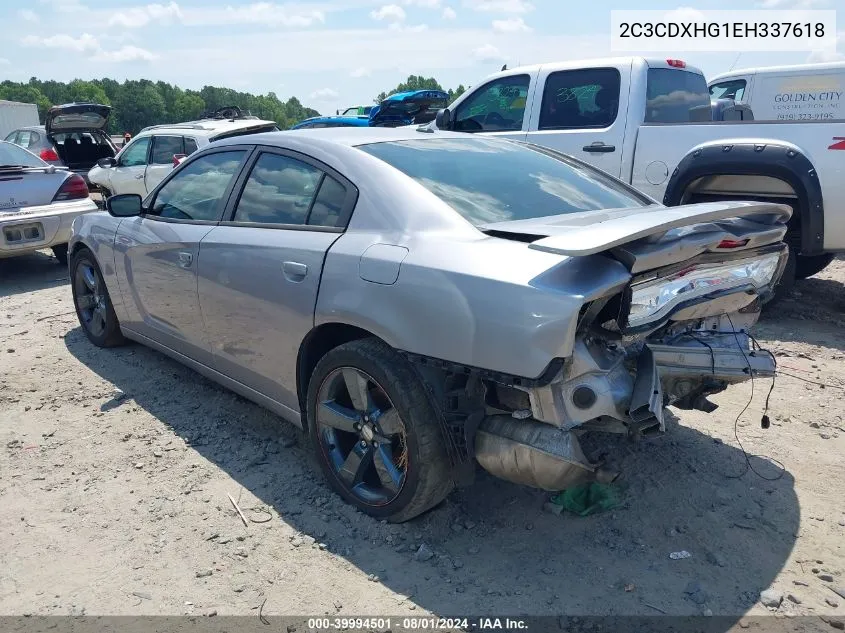 2014 Dodge Charger Sxt VIN: 2C3CDXHG1EH337618 Lot: 39994501