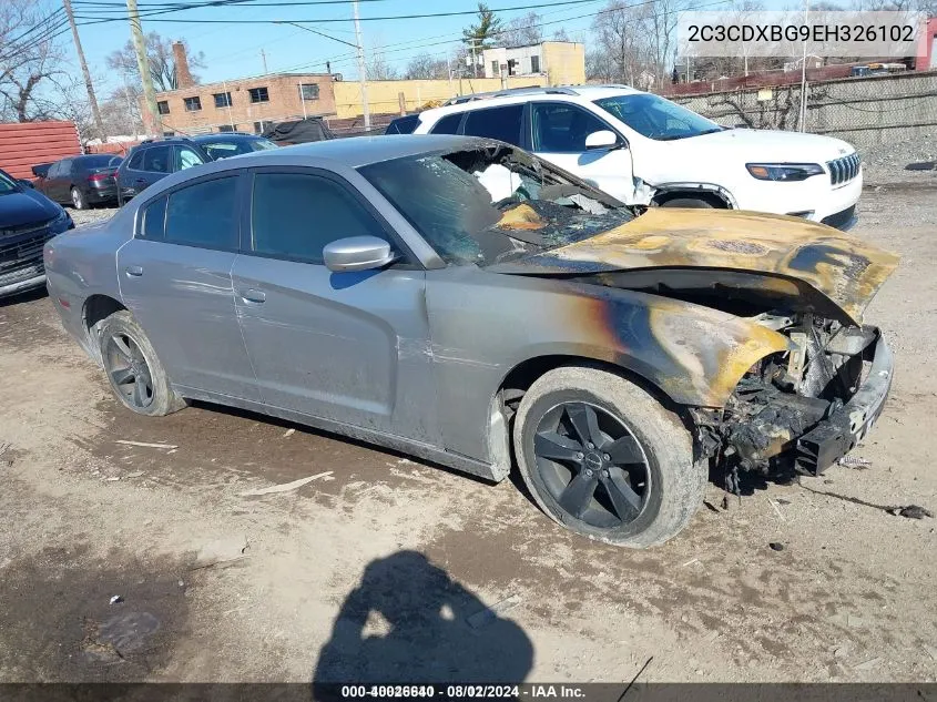 2014 Dodge Charger Se VIN: 2C3CDXBG9EH326102 Lot: 40026640