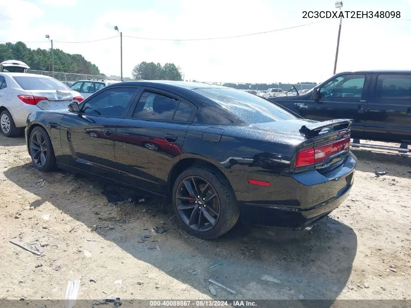 2014 Dodge Charger Police VIN: 2C3CDXAT2EH348098 Lot: 40089867