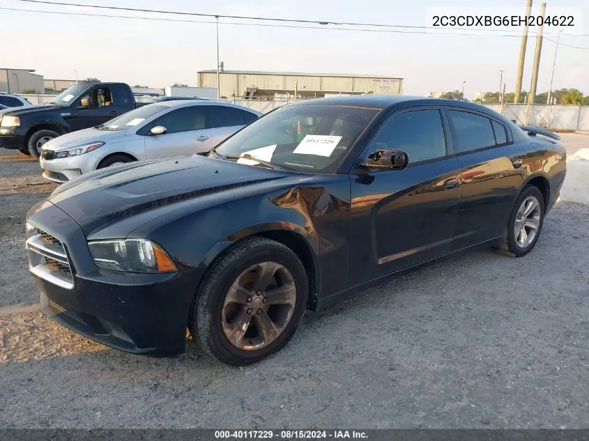 2014 Dodge Charger Se VIN: 2C3CDXBG6EH204622 Lot: 40117229