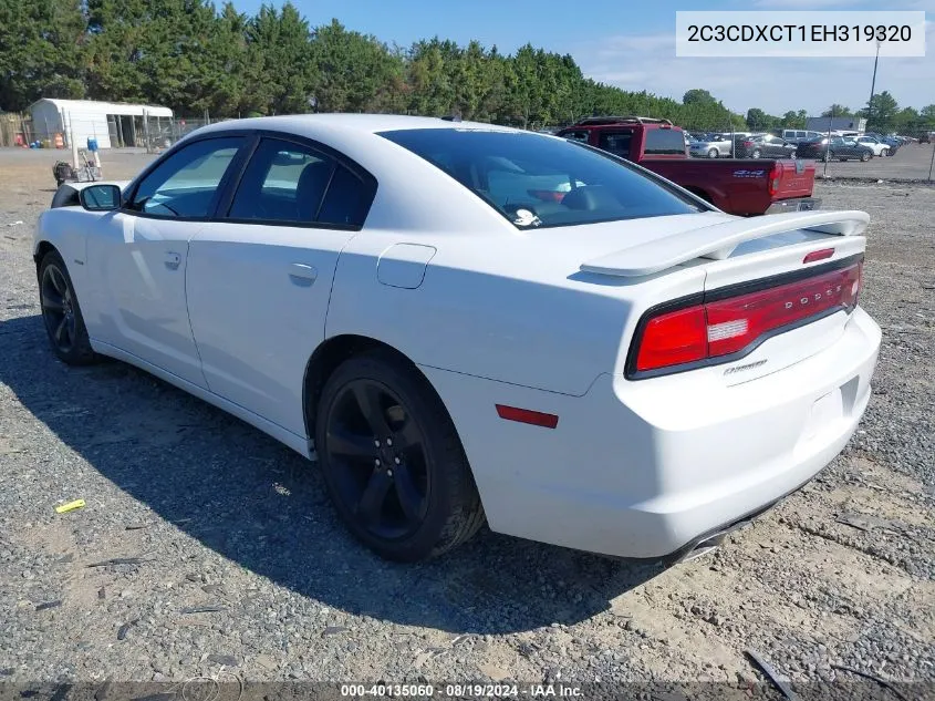 2014 Dodge Charger R/T Plus VIN: 2C3CDXCT1EH319320 Lot: 40135060