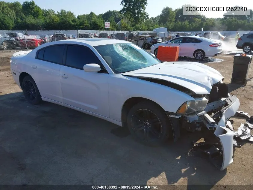 2014 Dodge Charger Sxt VIN: 2C3CDXHG8EH262240 Lot: 40138392