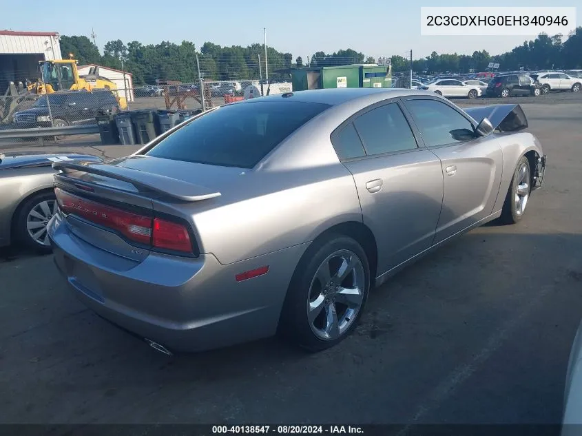 2C3CDXHG0EH340946 2014 Dodge Charger Sxt