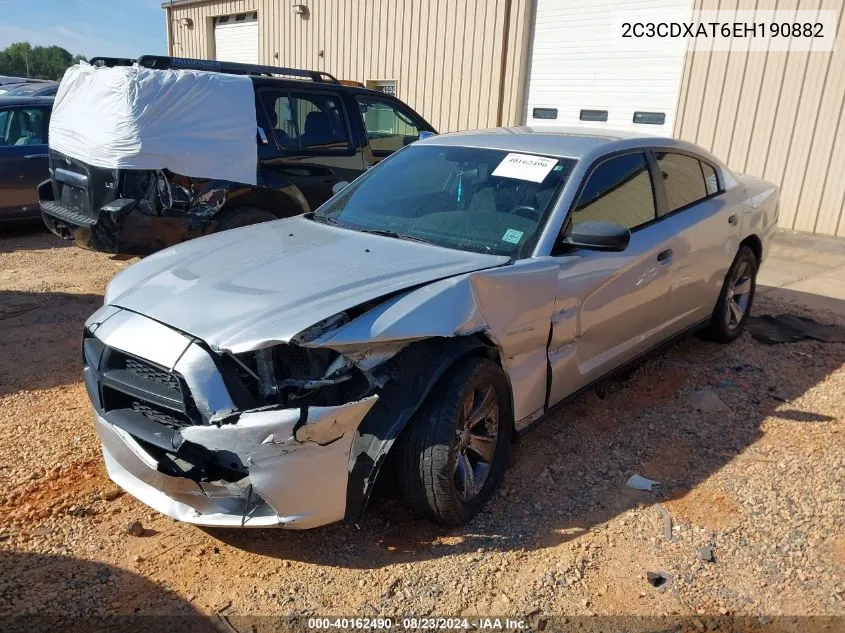 2014 Dodge Charger Police VIN: 2C3CDXAT6EH190882 Lot: 40162490