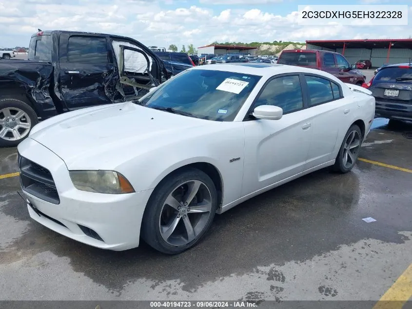 2014 Dodge Charger Sxt 100Th Anniversary VIN: 2C3CDXHG5EH322328 Lot: 40194723