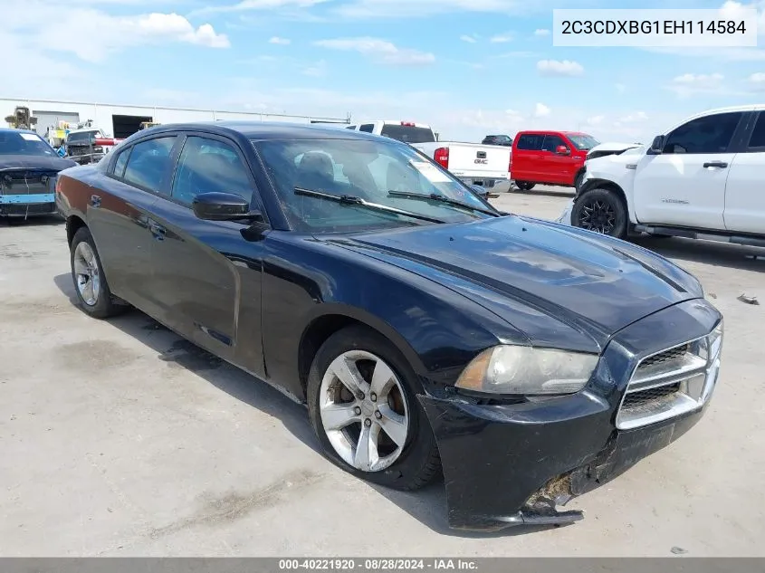 2014 Dodge Charger Se VIN: 2C3CDXBG1EH114584 Lot: 40221920