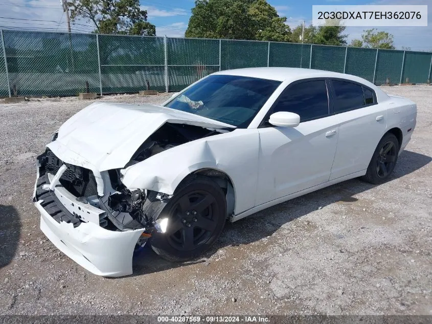 2014 Dodge Charger Police VIN: 2C3CDXAT7EH362076 Lot: 40287569