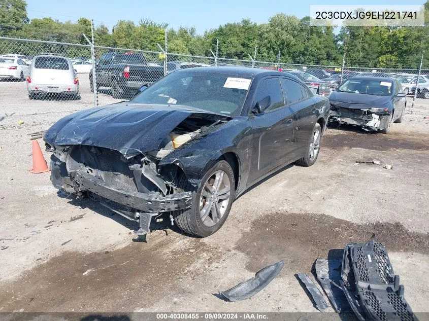 2014 Dodge Charger Sxt Plus VIN: 2C3CDXJG9EH221741 Lot: 40308455