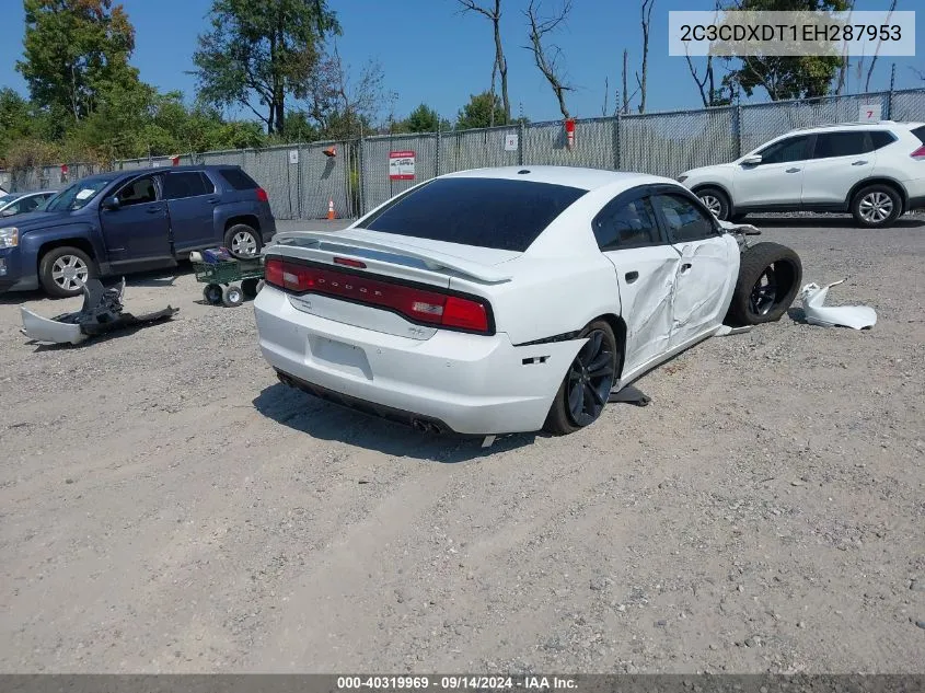 2014 Dodge Charger R/T Max VIN: 2C3CDXDT1EH287953 Lot: 40319969