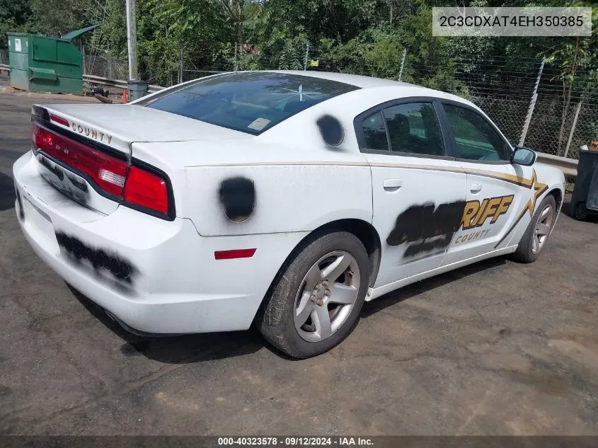 2014 Dodge Charger Police VIN: 2C3CDXAT4EH350385 Lot: 40323578