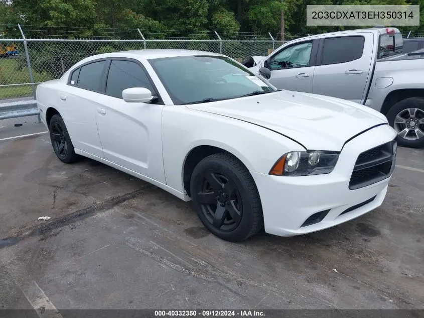 2014 Dodge Charger Police VIN: 2C3CDXAT3EH350314 Lot: 40332350