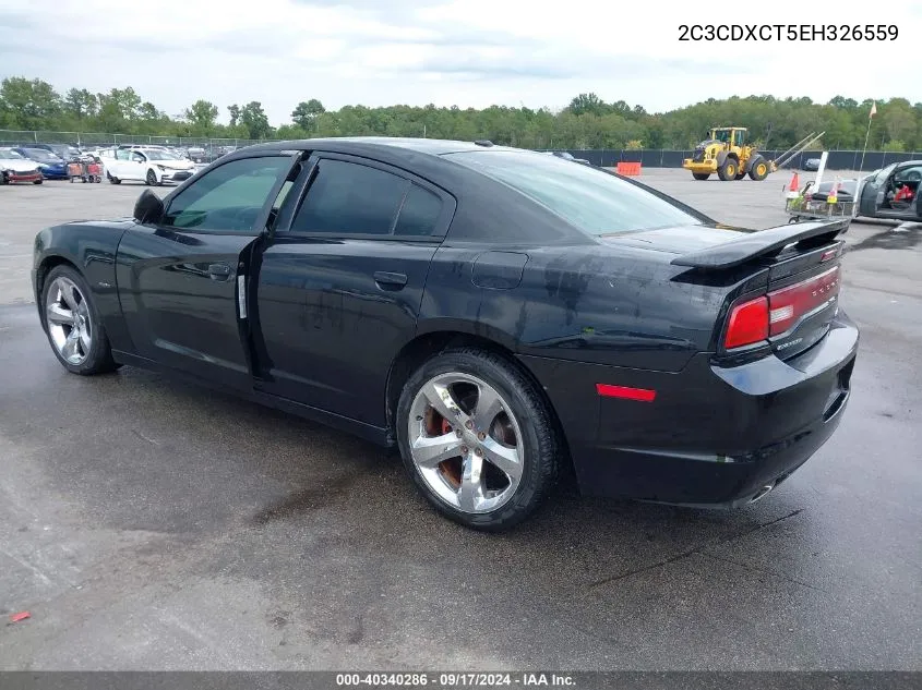 2014 Dodge Charger R/T VIN: 2C3CDXCT5EH326559 Lot: 40340286