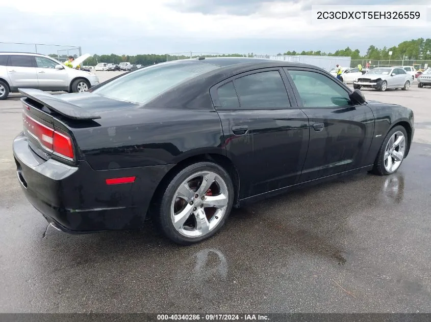 2014 Dodge Charger R/T VIN: 2C3CDXCT5EH326559 Lot: 40340286