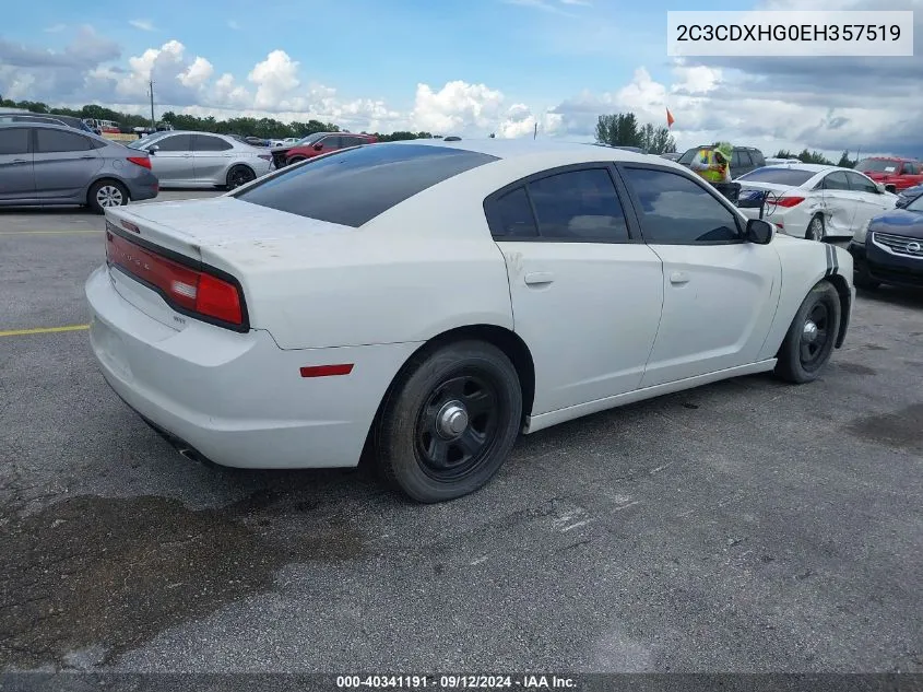 2014 Dodge Charger Sxt VIN: 2C3CDXHG0EH357519 Lot: 40341191