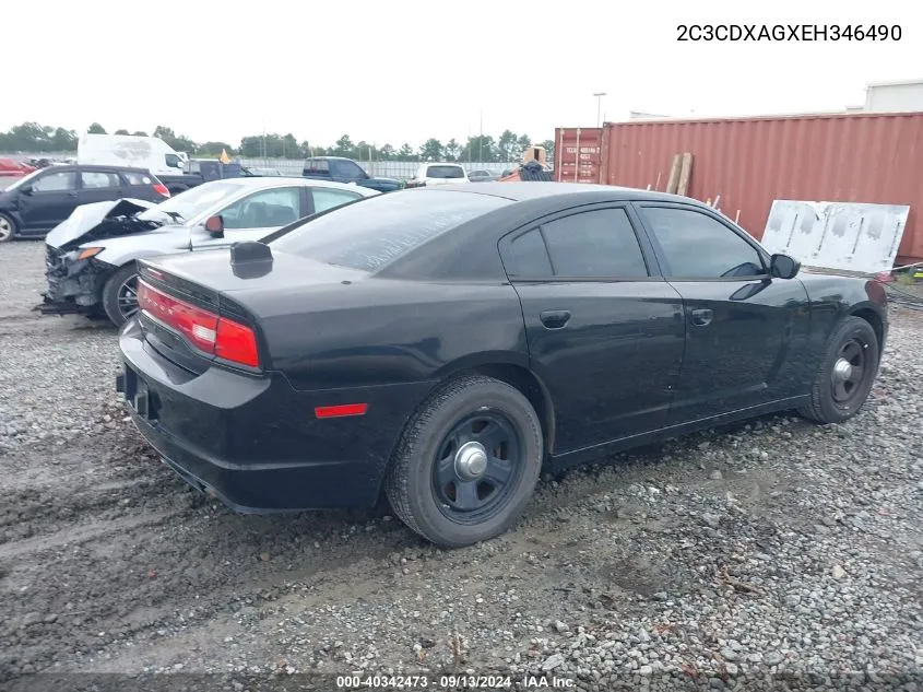 2C3CDXAGXEH346490 2014 Dodge Charger Police