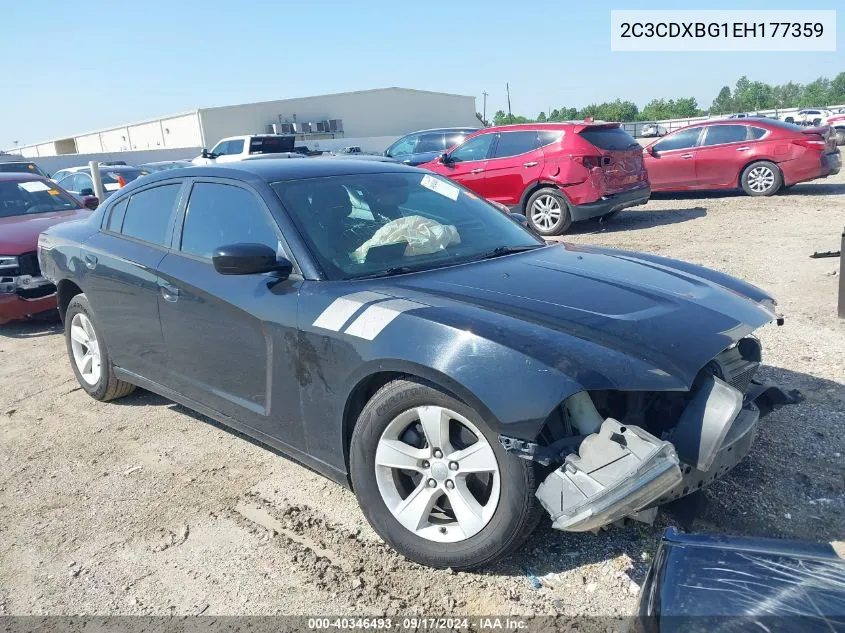 2014 Dodge Charger Se VIN: 2C3CDXBG1EH177359 Lot: 40346493