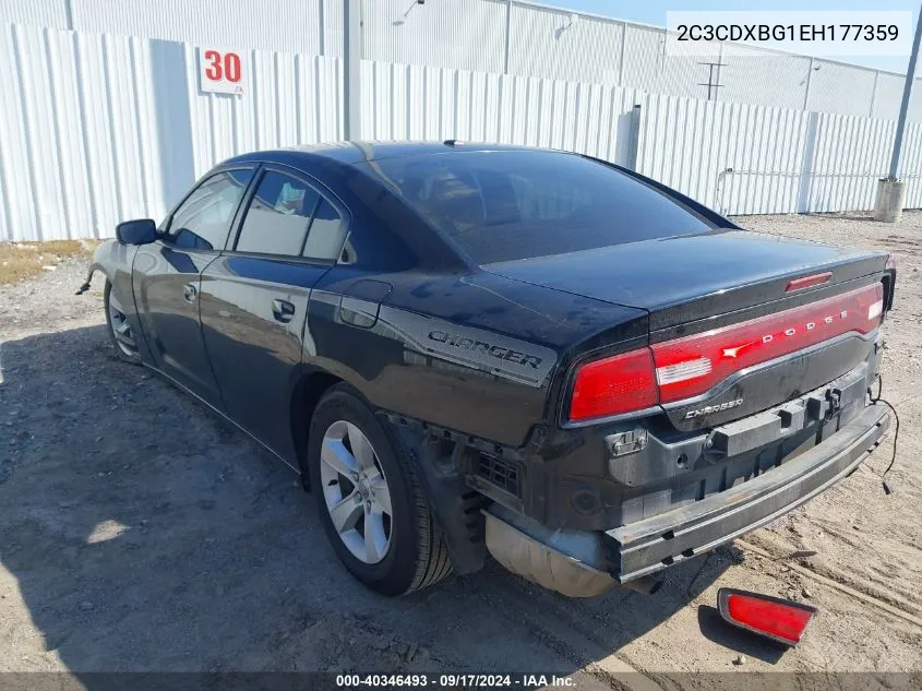 2014 Dodge Charger Se VIN: 2C3CDXBG1EH177359 Lot: 40346493