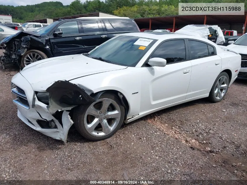 2014 Dodge Charger R/T Max VIN: 2C3CDXCT3EH115988 Lot: 40348914