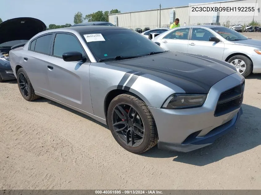 2014 Dodge Charger Se VIN: 2C3CDXBG9EH192255 Lot: 40351595