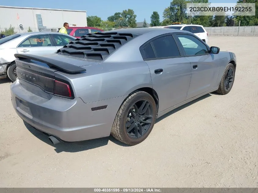 2C3CDXBG9EH192255 2014 Dodge Charger Se