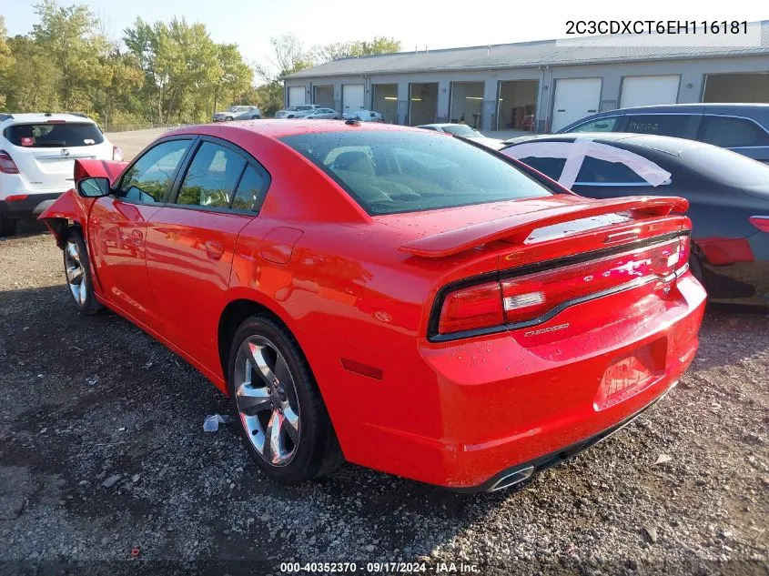 2C3CDXCT6EH116181 2014 Dodge Charger R/T