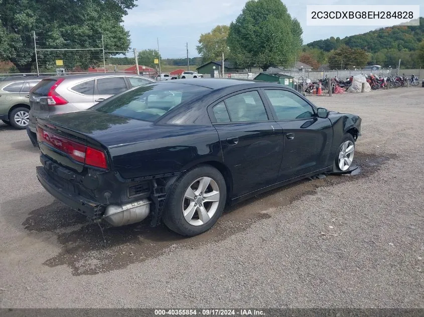 2014 Dodge Charger Se VIN: 2C3CDXBG8EH284828 Lot: 40355854