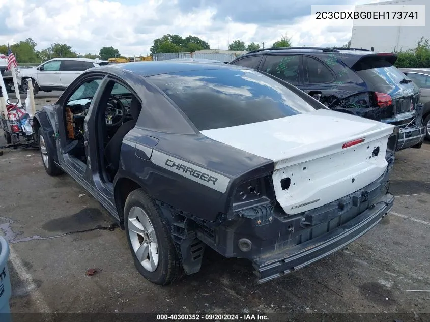 2C3CDXBG0EH173741 2014 Dodge Charger Se