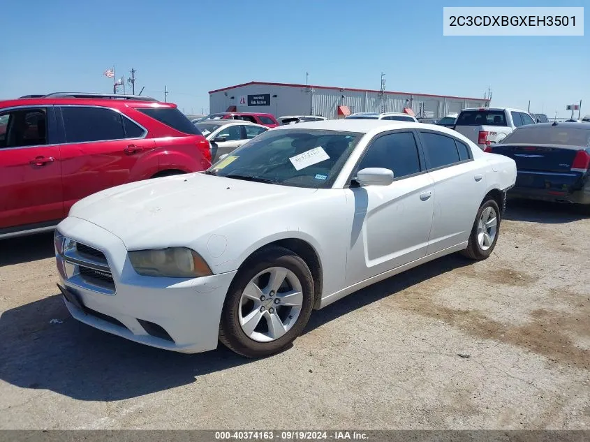 2014 Dodge Charger Se VIN: 2C3CDXBGXEH3501 Lot: 40374163