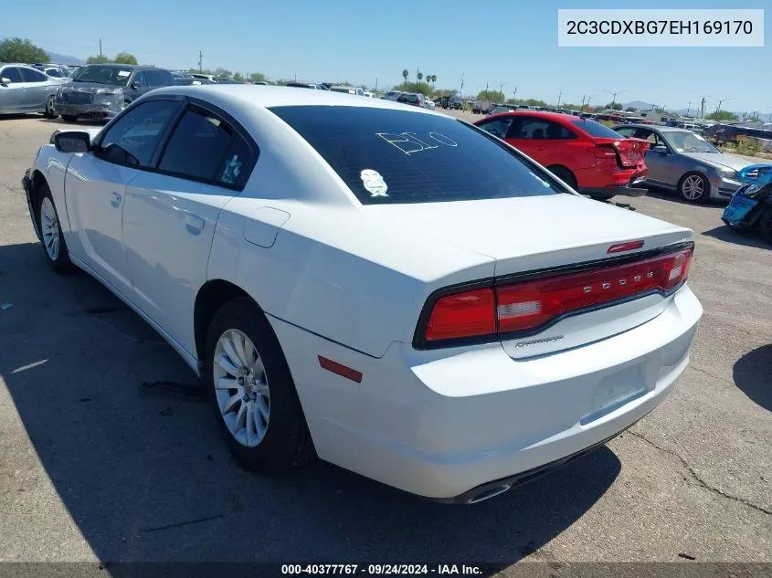 2014 Dodge Charger Se VIN: 2C3CDXBG7EH169170 Lot: 40377767