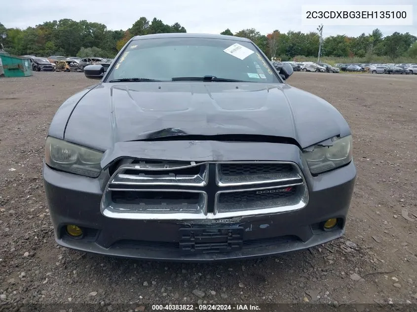 2014 Dodge Charger Se VIN: 2C3CDXBG3EH135100 Lot: 40383822