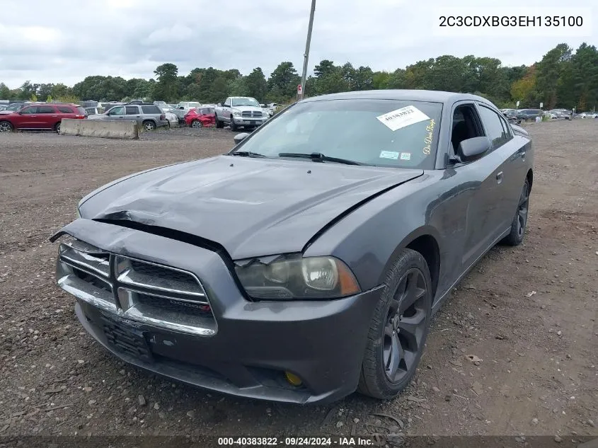 2014 Dodge Charger Se VIN: 2C3CDXBG3EH135100 Lot: 40383822