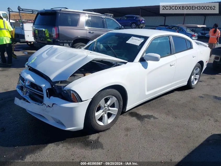 2014 Dodge Charger Se VIN: 2C3CDXBG0EH300262 Lot: 40395567