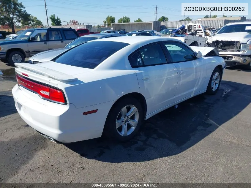 2C3CDXBG0EH300262 2014 Dodge Charger Se