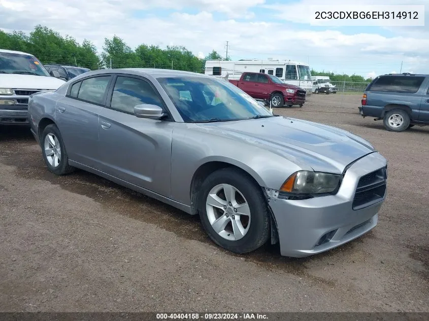 2014 Dodge Charger Se VIN: 2C3CDXBG6EH314912 Lot: 40404158