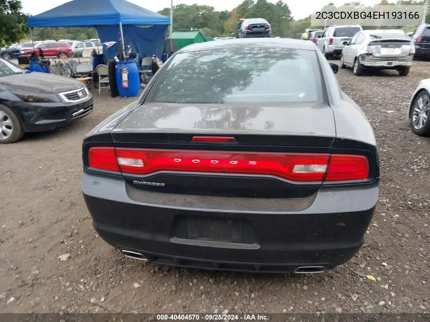 2014 Dodge Charger Se VIN: 2C3CDXBG4EH193166 Lot: 40404570