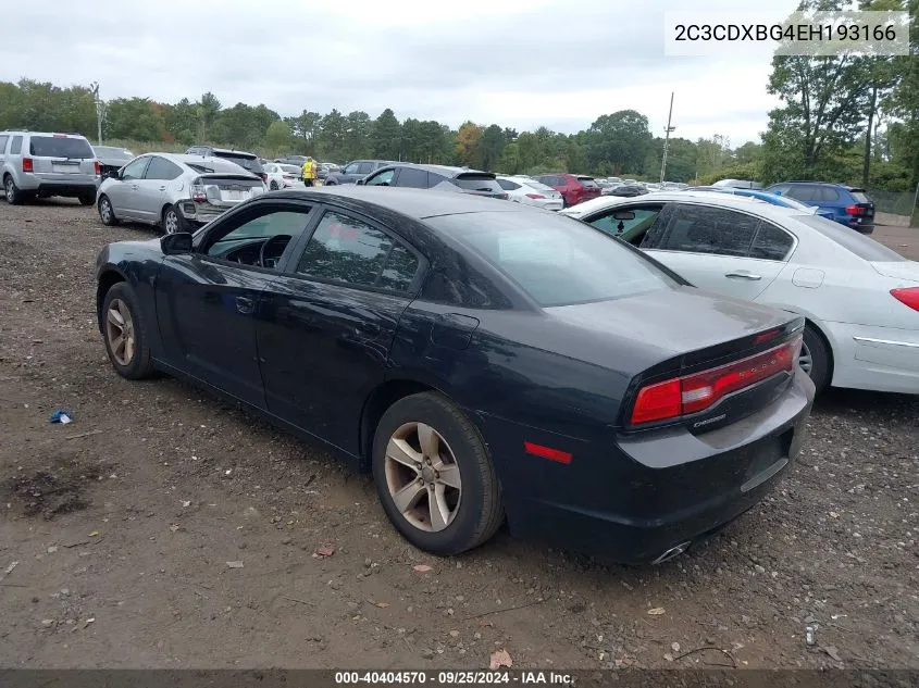 2014 Dodge Charger Se VIN: 2C3CDXBG4EH193166 Lot: 40404570