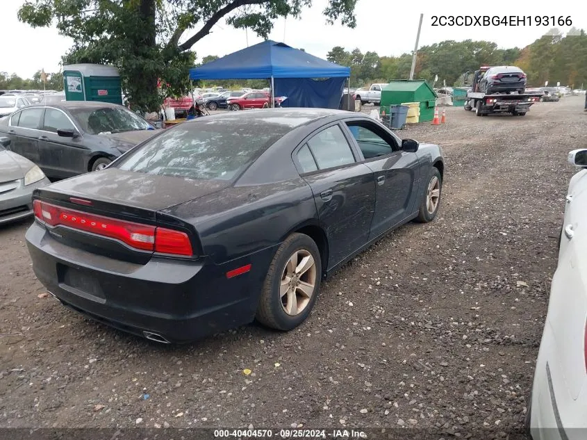 2014 Dodge Charger Se VIN: 2C3CDXBG4EH193166 Lot: 40404570