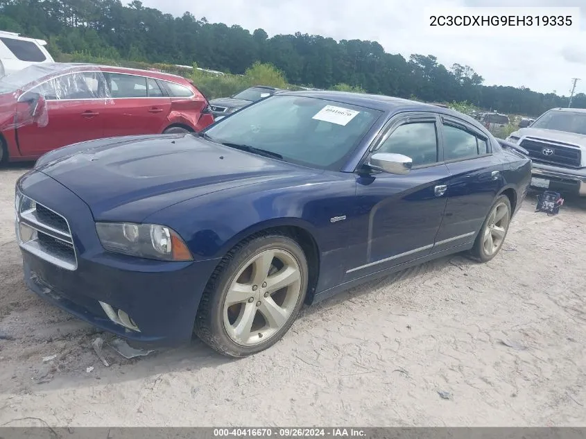 2014 Dodge Charger Sxt VIN: 2C3CDXHG9EH319335 Lot: 40416670